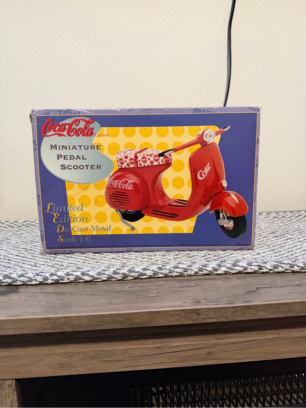Coca Cola Red Vintage-Style Mini Scooter Toy